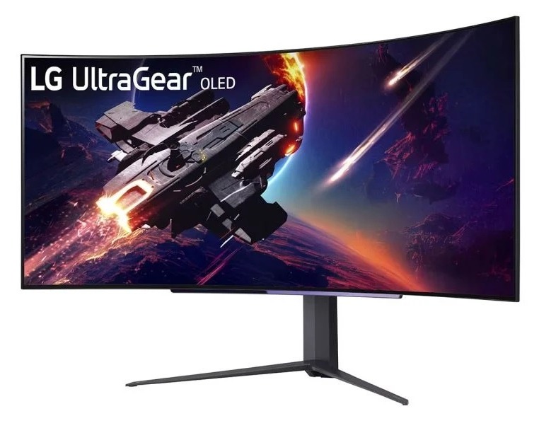 LG 45GR95QE-B ívelt OLED monitor