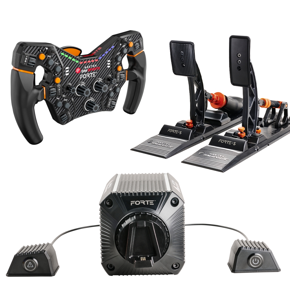 Asetek Forte-S Pedálszett(2 pedálos változat)