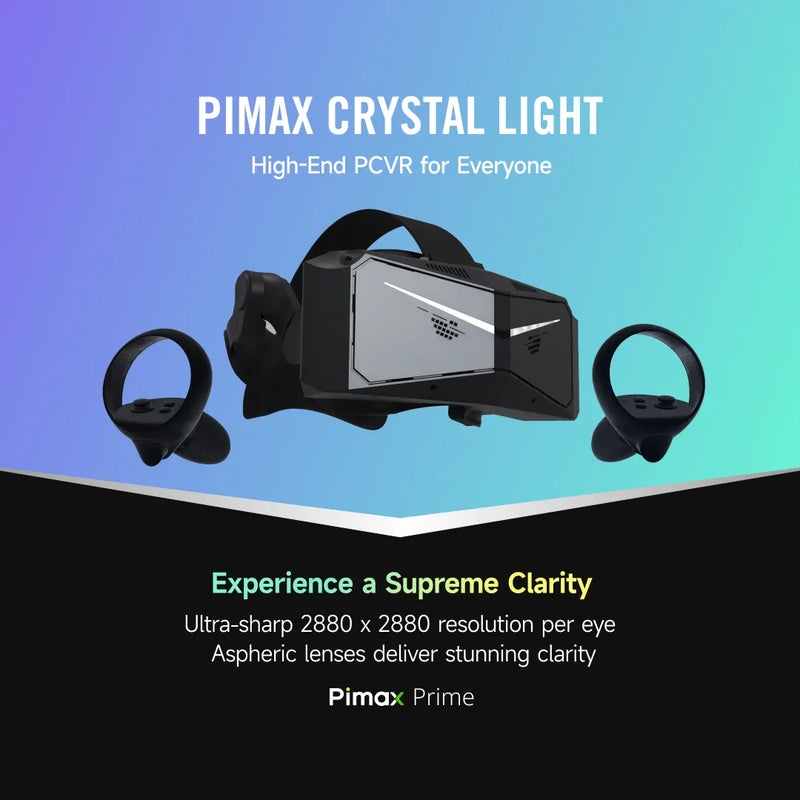 Pimax Crystal Light 2 vezérlővel