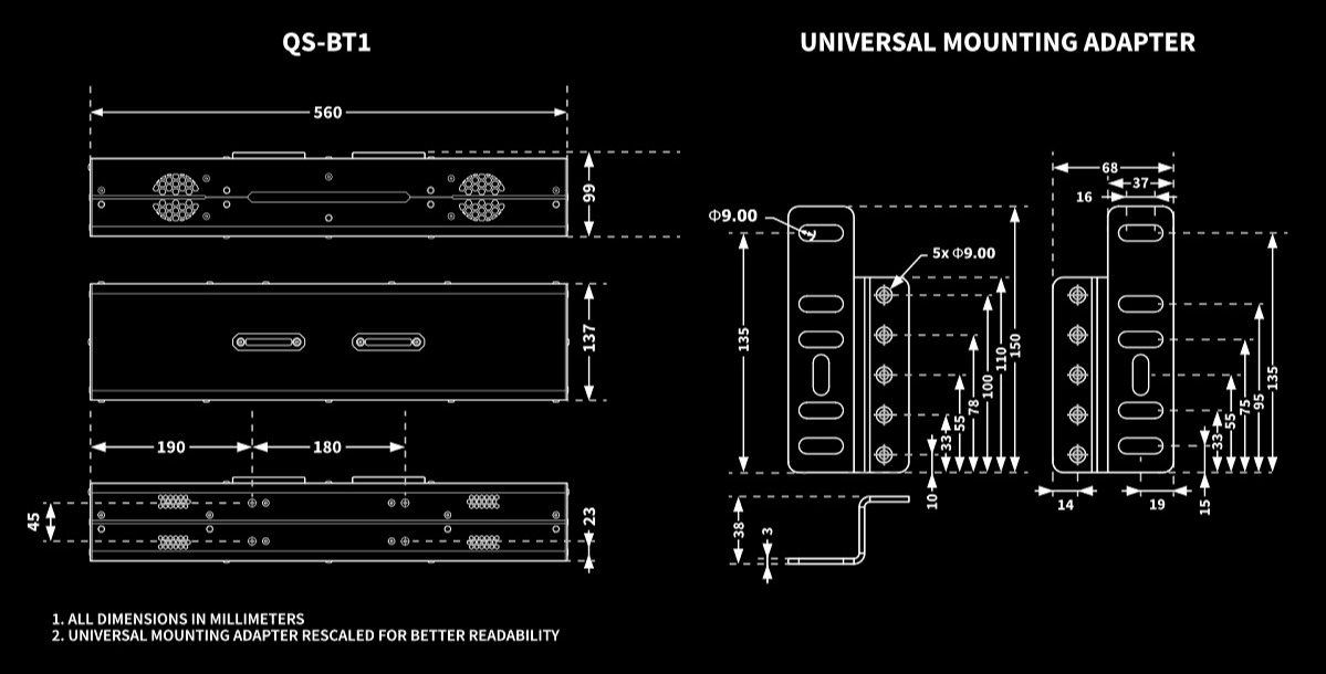 QubicSystem QS-BT1 Övfeszitő
