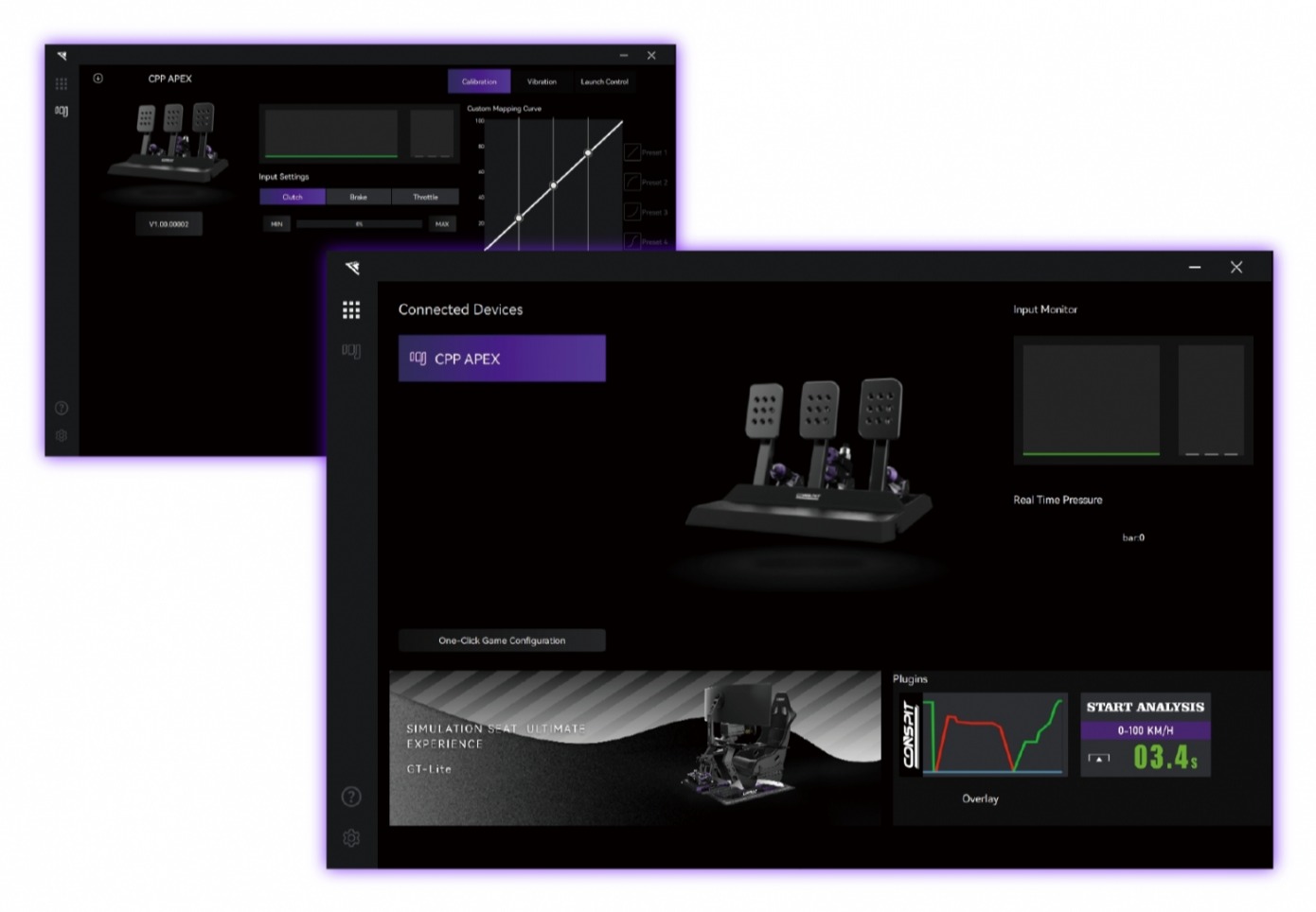 Conspit CPP Apex 2 pedálos szett